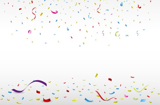 celebration background with colorful confetti
