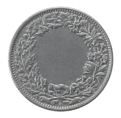 two francs coin