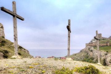 Crosses for crucifixion