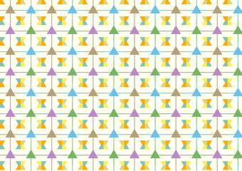 Triangle and Line and Trapezoid Pattern on Pastel Background
