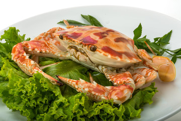 Boiled crab