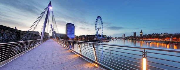 Foto op Plexiglas Londen panorama bij nacht © TTstudio