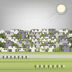 abstract city  landscape