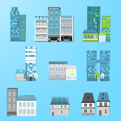 city buildings set
