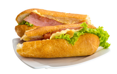 Ham and cheese sandwich