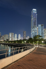 Obraz premium Hong Kong city at night