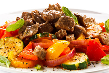 Stew - roast meat and vegetables