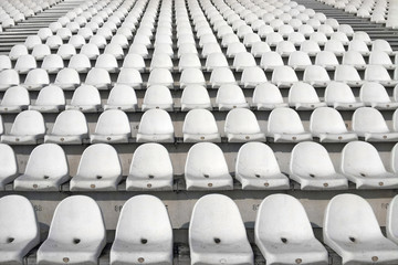 Gray Stadium Seats