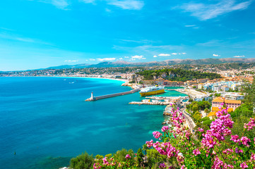 Belle ville, Côte d& 39 Azur, mer méditerranée