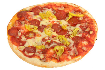 Pepperoni and Hot Pepper Pizza