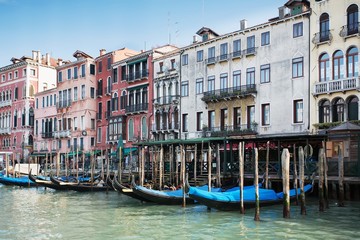 Typical view of the Canal Grande Canale in Venice, Italy