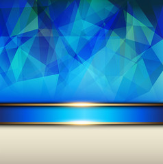 Abstract background, blue vector polygons texture
