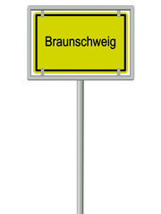 Braunschweig - Ortsschild