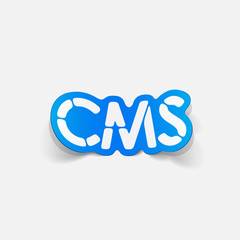 realistic design element: CMS