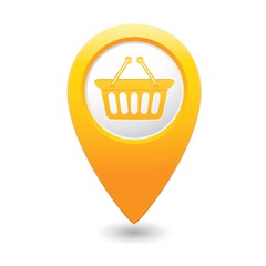 Shop basket icon on map pointer