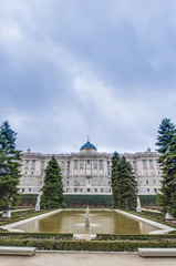 The Sabatini Gardens in Madrid, Spain.