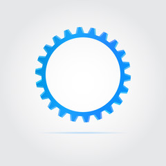 Blue vector gear