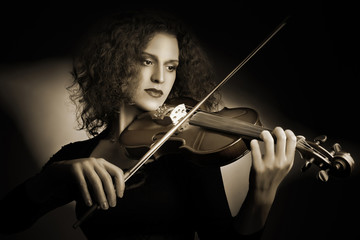 Violin player classical musician violinist