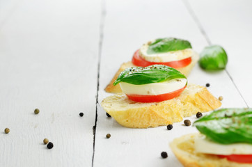 Caprese sandwiches
