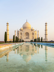 Taj Mahal in sunrise light, Agra, India