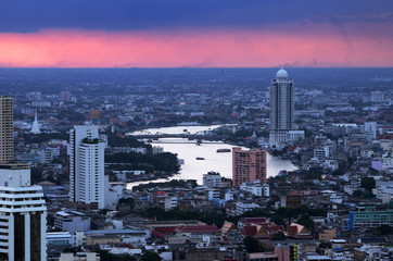 Obraz premium Chao Phraya River view