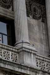National library facade in Madrid, Spain