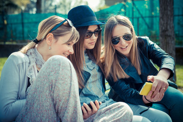 three beautiful friends authentic