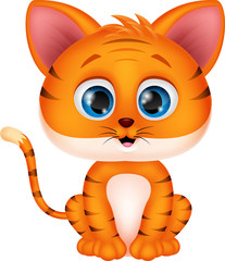 Cute tiger cartoon