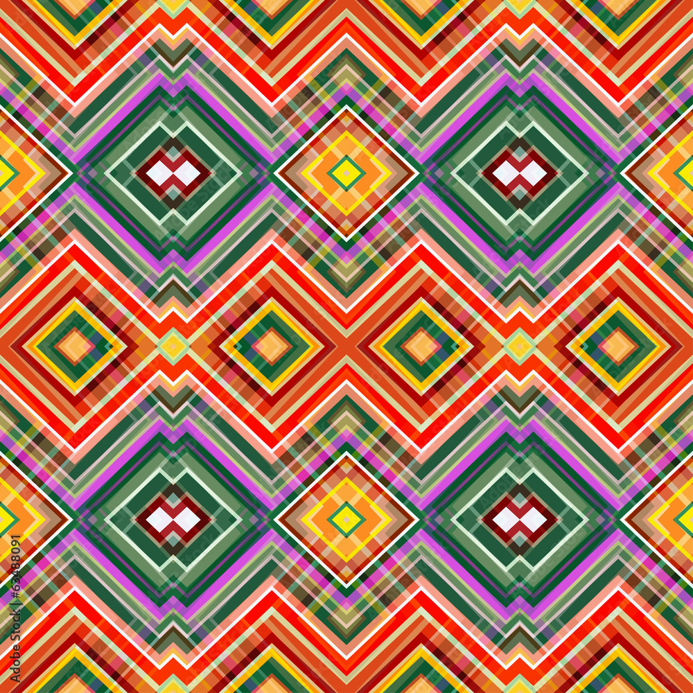 Aufkleber color abstract retro zigzag vector background