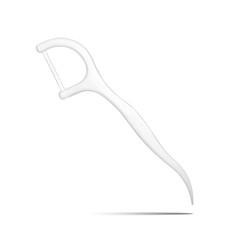 Floss toothpick white
