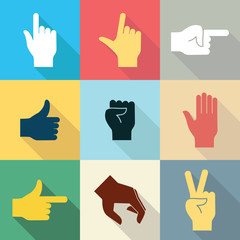 Hand icon set 2