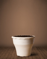 Flowerpot with copy space