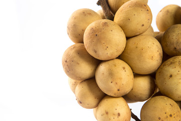 Wollongong sweet fruits isolated on white.