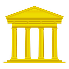 Obraz premium Gold tuscan temple
