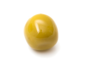 peas on a white background. macro