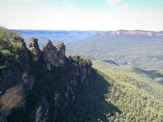 Foto op Plexiglas Three Sisters Three Sisters, Blue Mountains, NSW, Australië