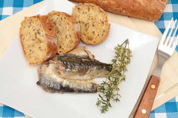 sardines à l'huile