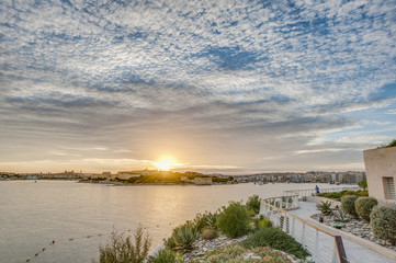 Manoel Island in front of Valletta, Malta