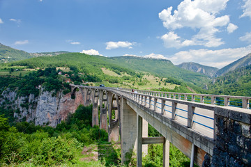 Fototapeta na wymiar The highest bridge in Europe.Montenegro .