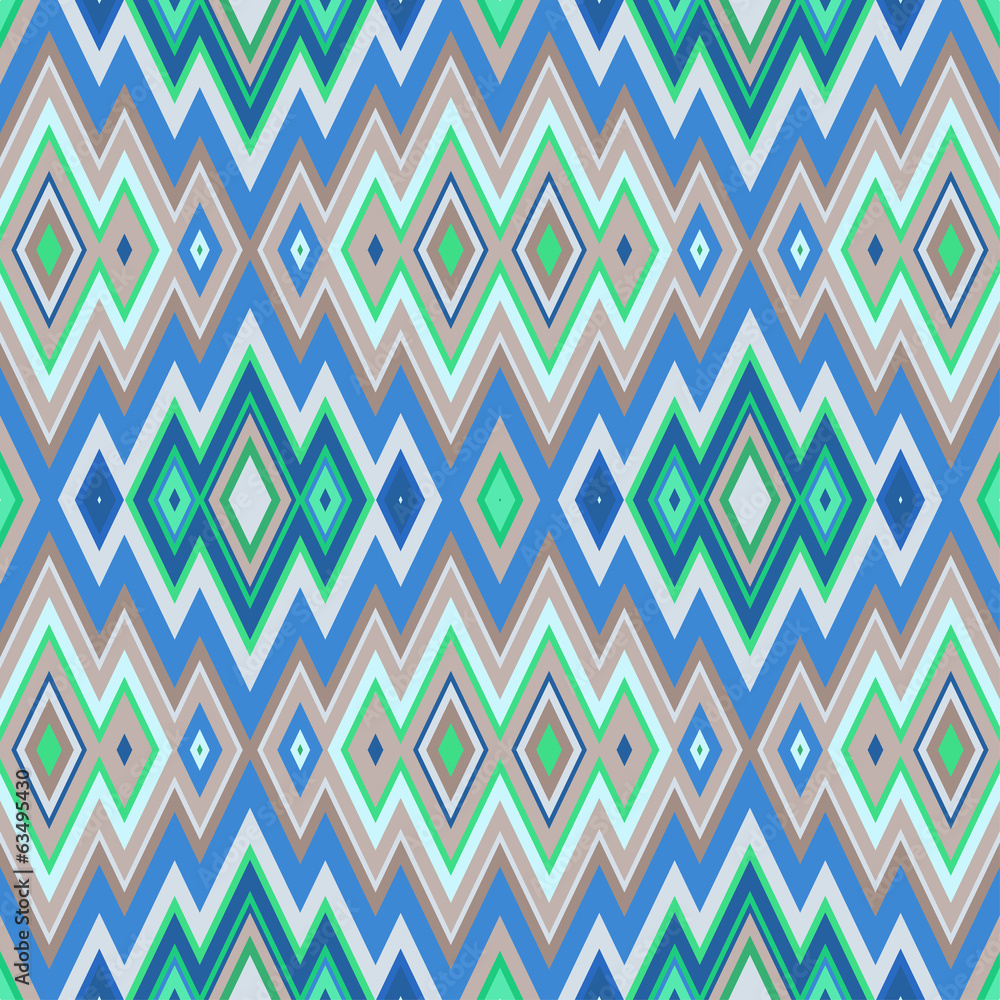 Aufkleber color abstract retro zigzag vector background