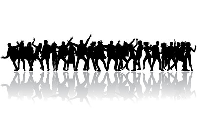 Naklejka premium Party people