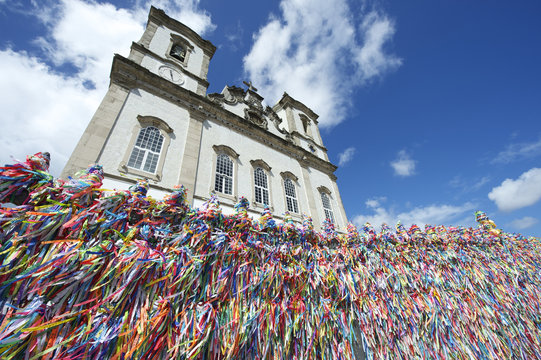 Wish Ribbons Famous Bonfim Church Salvador Bahia Brazil