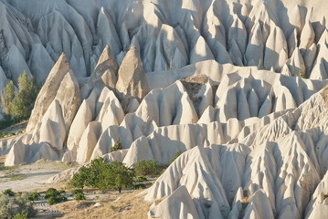 Geological formations in Cappadocia, Turkey.