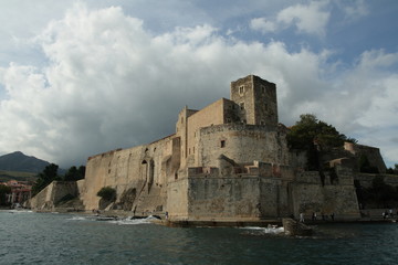 Fototapeta na wymiar Chateau royal de Collioure, Pyrénées Orientales