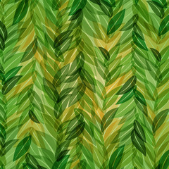Vector abstract green leaves background