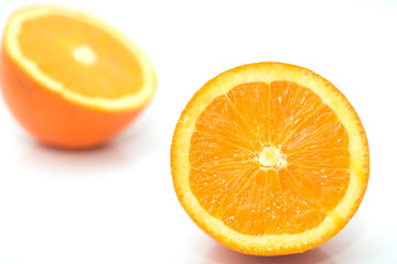 orange on white background