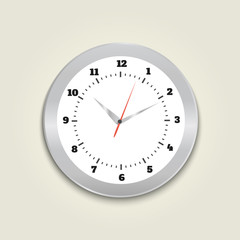 Round office clock