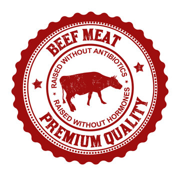Beef meat stamp