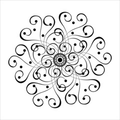 Abstract Decorative Bur (Vector), Patterned design