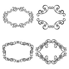 Decorative Ornamental Frame for Text. Design element